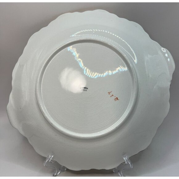 1890's Warwick China round Serving Plater - Picture 7 of 9